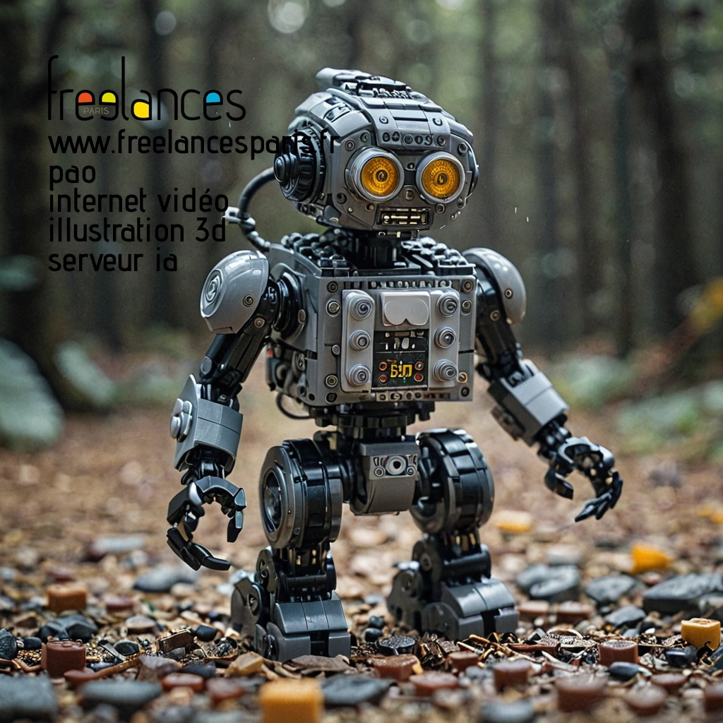 Pao mise en page internet vidéo illustration 3d serveur IA générative AI freelance paris studio de création magazines QLDZ7TG0